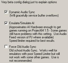 Les différentes options du plugin audio d'Azimer